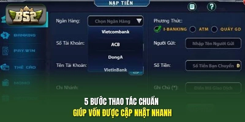 5 bước thao tác chuẩn giúp vốn được cập nhật nhanh