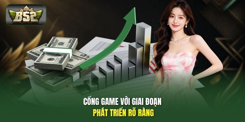 Cổng game với giai đoạn phát triển rõ ràng