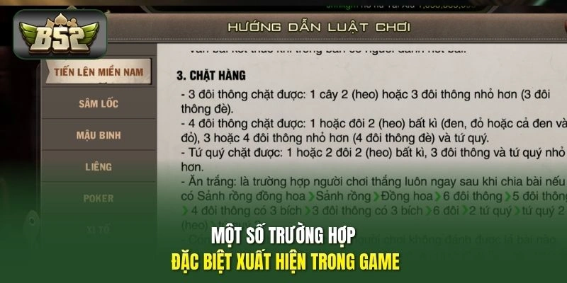 Một số trường hợp đặc biệt xuất hiện trong game