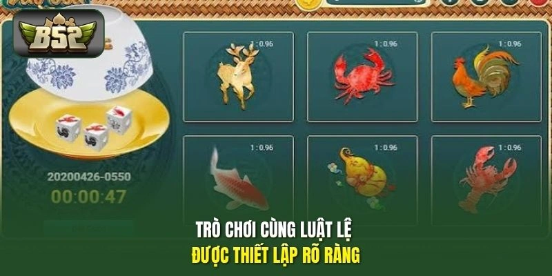 Trò chơi cùng luật lệ được thiết lập rõ ràng
